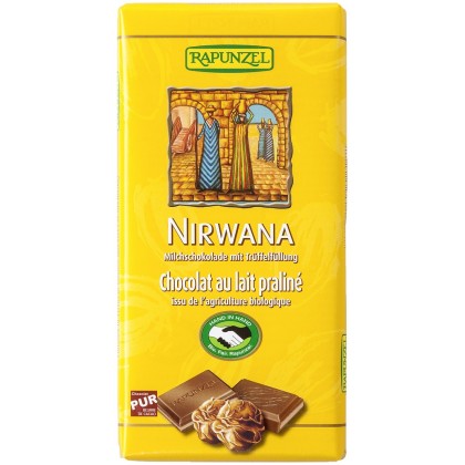 Rapunzel Ciocolata Bio Nirwana cu praline HIH 100g