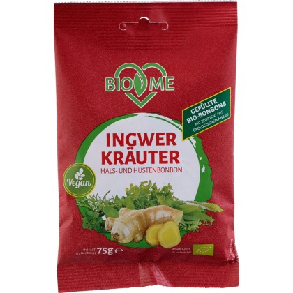 BIO Loves Me Bomboane cu ghimbir bio 75g