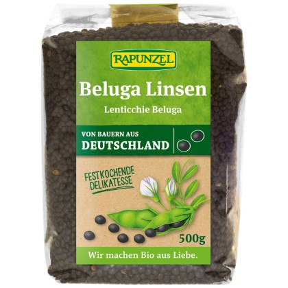 Rapunzel Linte Beluga bio neagra mica 500g