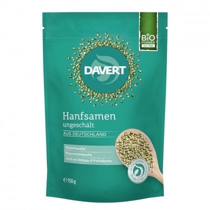 Davert Seminte de canepa in coaja 150g