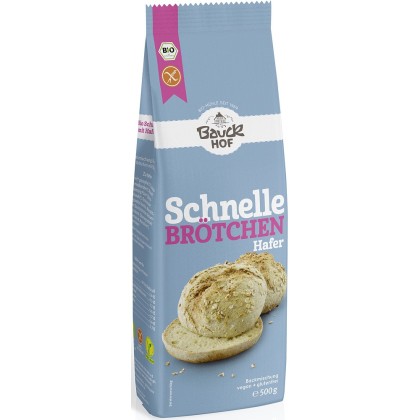 BauckHof Mix de faina pentru chifle rapide din ovaz fara gluten 500g