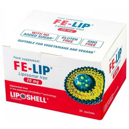 Liposhell FE-LIP Fier Lipozomal 20 mg, 30 pliculete