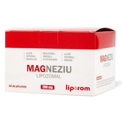 LIPOROM Magneziu Lipozomal 200mg, 30 pliculete