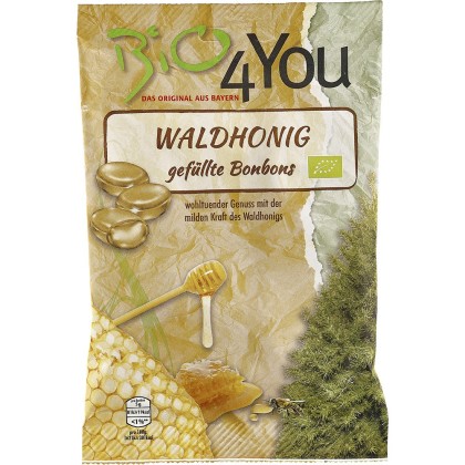 Bio4You Bomboane bio cu miere de padure 75g