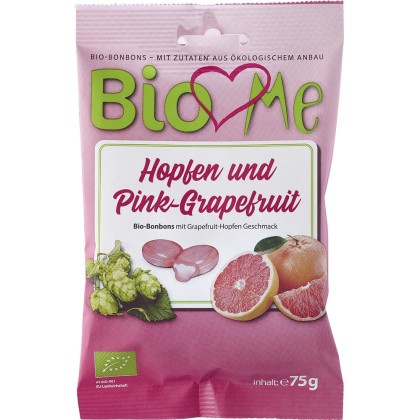 BIO Loves Me Bomboane bio cu grapefruit roz 75g