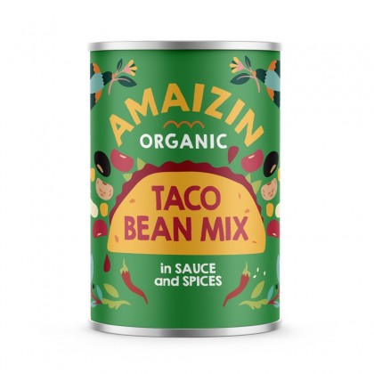 Amaizin BIO Amestec de fasole pentru Taco 400g
