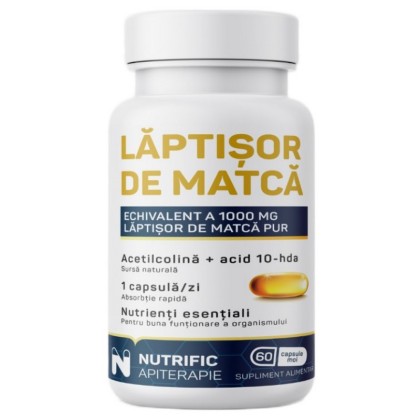 Nutrific Laptisor de matca, 60 capsule moi