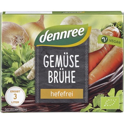Dennree Cuburi pentru supa de legume fara drojdie 6 bucati 60g