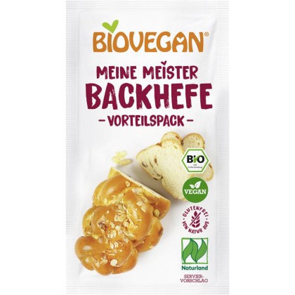 Biovegan Drojdie uscata nativ fara gluten 3x7g, eco 21g