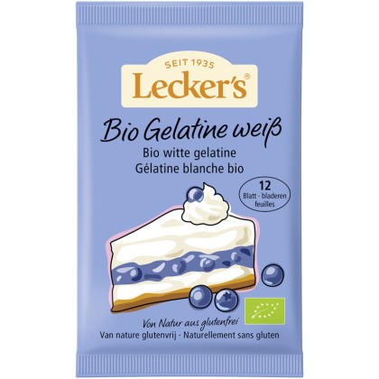 Leckers Gelatina alba 12 foi fara gluten, eco 20g