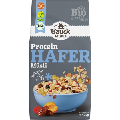 BauckHof Musli proteic cu ovaz fara gluten, eco 425g