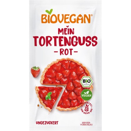 Biovegan Gelatina vegana rosie nativ fara gluten 2x7g, eco 14g